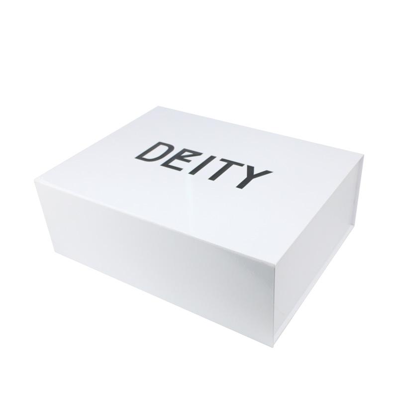 Glossy  White Collapsible Gift Box